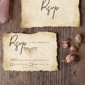 Carte de réponse Mariage Viking unique