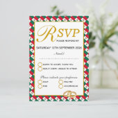 Carte de réponse MEXICO Christian Wedding RSVP (Debout devant)