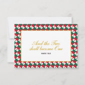 Carte de réponse MEXICO Christian Wedding RSVP (Dos)