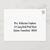 Carte de réponse minimale automne orange pour mari (Dos)