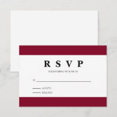 Carte de réponse minimaliste (Devant / Derrière)