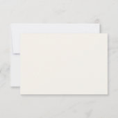 Carte de réponse minimaliste Palmier à l'aquarelle (Dos)