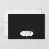 Carte de réponse moderne Calla Lily (Dos)