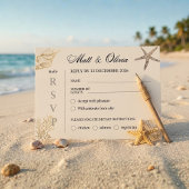 Carte de réponse modifiable pour mariage sur la cô