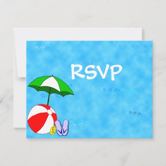 Carte de réponse modifiable RSVP (Devant)