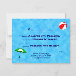 Carte de réponse modifiable RSVP