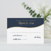 Carte de réponse Multi Baseball Gold (Debout devant)