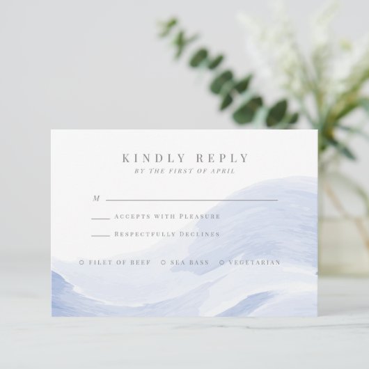 Carte de réponse Ocean Waves (Debout devant)