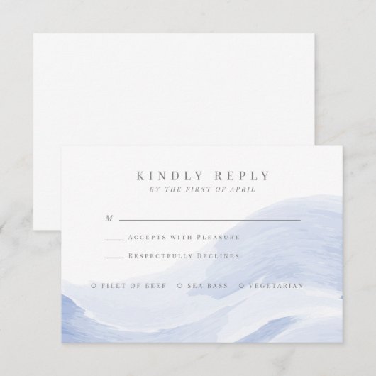 Carte de réponse Ocean Waves (Devant / Derrière)