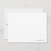 Carte de réponse officielle élégante (Dos)