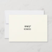 Carte de réponse Orchid Embrace (Dos)