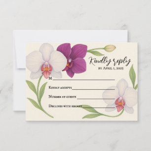Carte de réponse Orchid Embrace