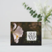 Carte de réponse orchidée (Debout devant)