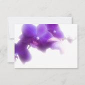 Carte de réponse orchidée violette (Dos)