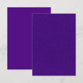 Carte de réponse Paillettes Violet Partout – Perso (Devant / Derrière)