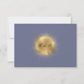 Carte de réponse Pastel Celestial Gold Moon RSVP (Dos)