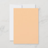 Carte de réponse Peach Tout Objectif (Dos)