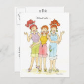 Carte de réponse personnalisée (Devant / Derrière)