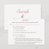 Carte de réponse personnalisée et drôle pour maria (Devant / Derrière)