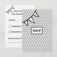 Carte de réponse personnalisée pour mariage de tra