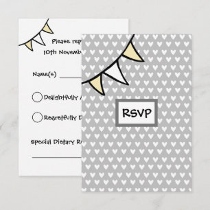 Carte de réponse personnalisée pour mariage de tra