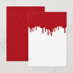 Carte de réponse personnalisée rouge tomate à gout