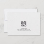 Carte de réponse Pétales de rose (Dos)
