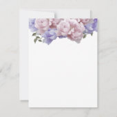 Carte de réponse Pink and Purple Peonies (Dos)