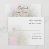 Carte de réponse Pink Phlox (Devant / Derrière)