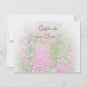 Carte de réponse Pink Phlox (Dos)