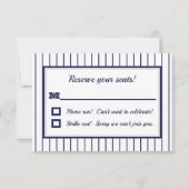 Carte de réponse Pinstripe New York (Devant)