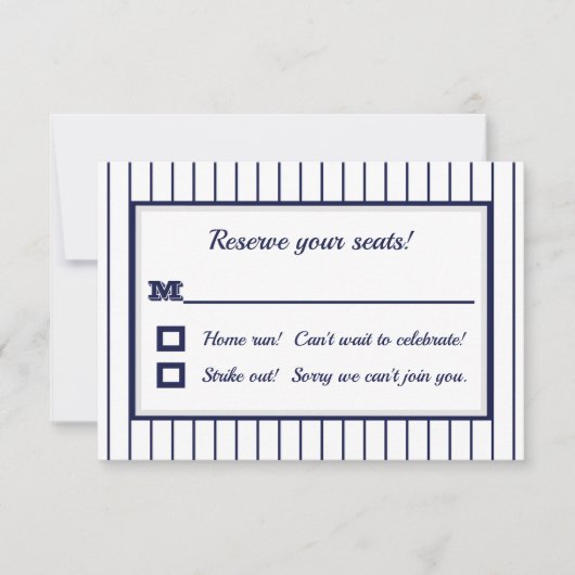 Carte de réponse Pinstripe New York (Devant)