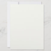 Carte de réponse plate simple et tendance (Dos)