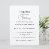 Carte de réponse plate simple et tendance (Debout devant)