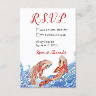 CARTE DE RÉPONSE POISSON KOI