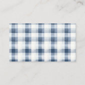 Carte de réponse pour Baby Shower Berry Sweet Blue (Dos)