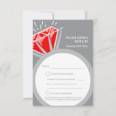 Carte de réponse pour bague en rubis 40e anniversa (Devant)