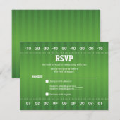 Carte de réponse pour Bar Mitzvah au bar de footba (Devant / Derrière)