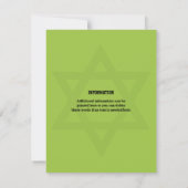 Carte de réponse pour Bar Mitzvah au Stade de Foot (Dos)