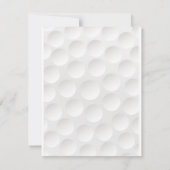 Carte de réponse pour Bar Mitzvah au thème de golf (Dos)