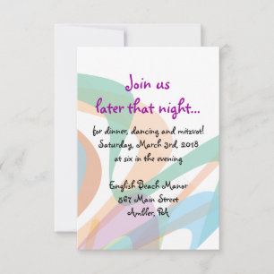 Carte de réponse pour Bat Mitzvah Beauty Within Fa