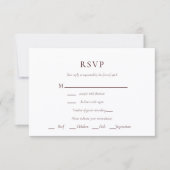 Carte de réponse pour bouquet floral rustique (Devant)