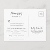 Carte de réponse pour choix de menu à confettis do (Dos)