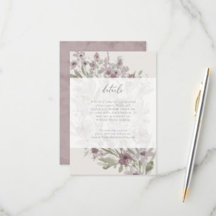 Carte de réponse pour détails de Jardin en Fleur