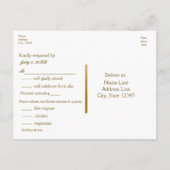 Carte de réponse pour feuilles d'automne en bois r (Dos)