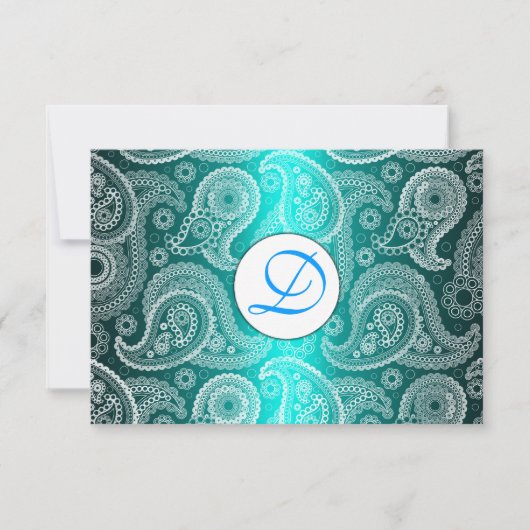 Carte de réponse pour invitation de mariage en Ind (Devant)