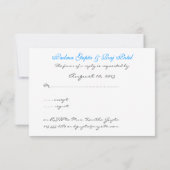Carte de réponse pour invitation de mariage en Ind (Dos)