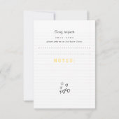 Carte de réponse pour invitation de mariage sur ca (Dos)