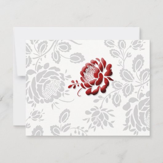 Carte de réponse pour invitations de mariage (Dos)