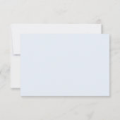 Carte de réponse pour la fête de mariage Winter Bl (Dos)